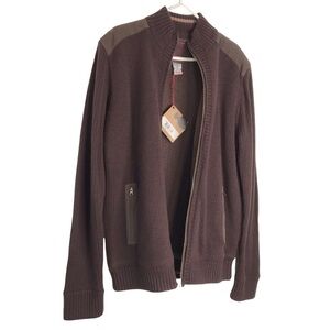 Horny Toad Commander Ribbed 100% Merino Wool Military Jacket Size Large …